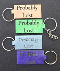 Probably Lost keychain leather