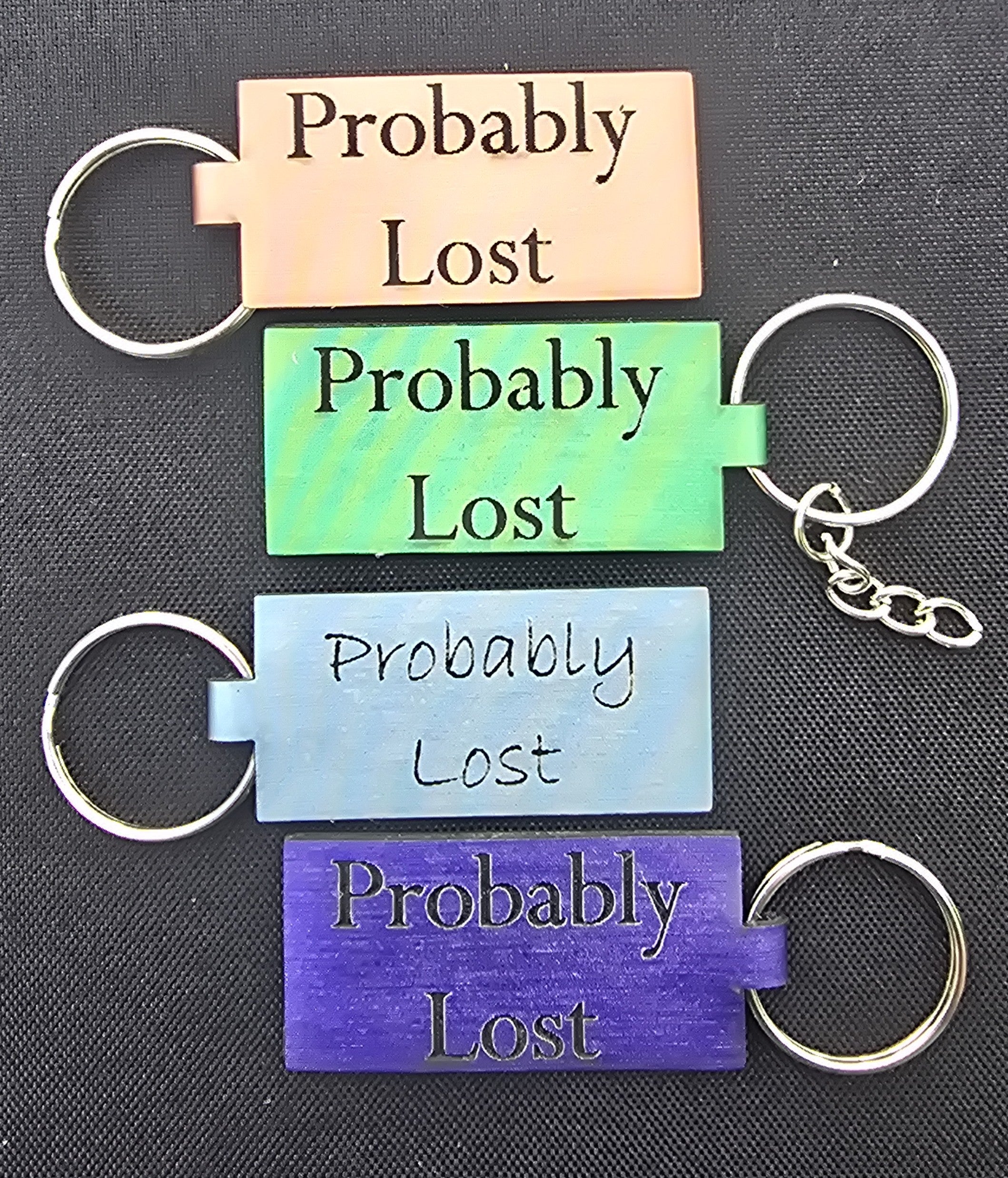 Probably Lost keychain leather