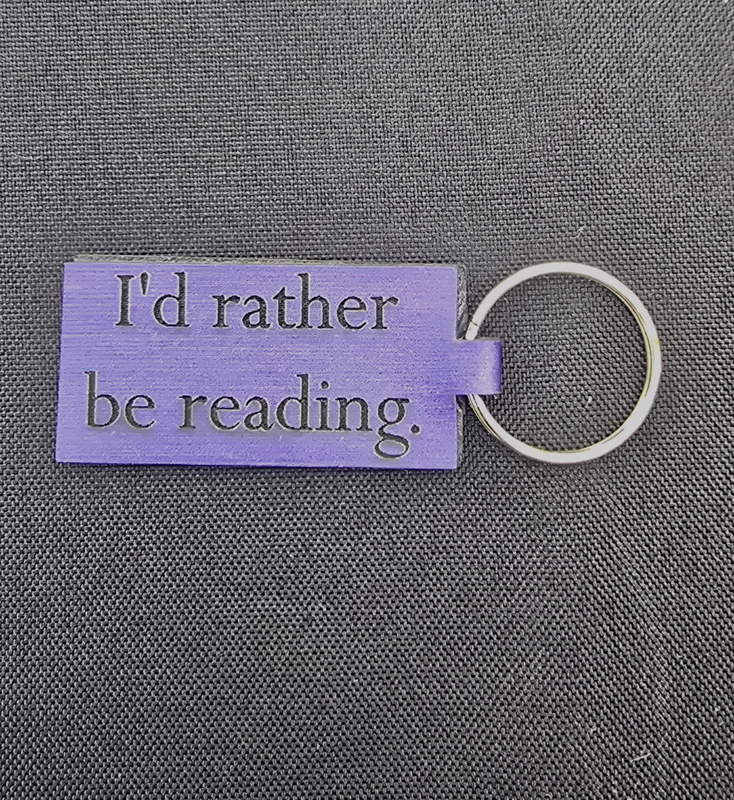 I'd Rather be Reading keychain