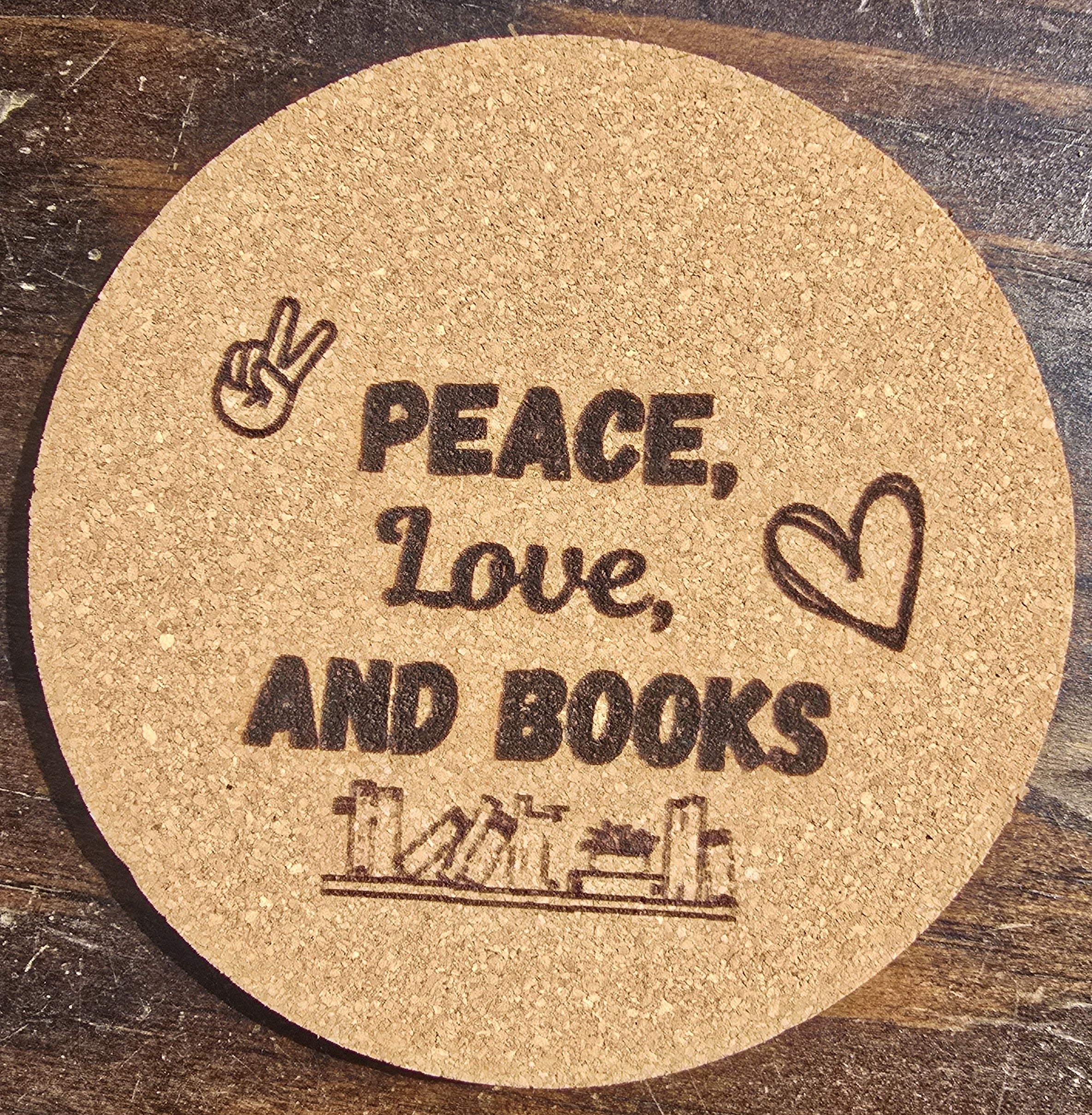 Peace, Love coasters